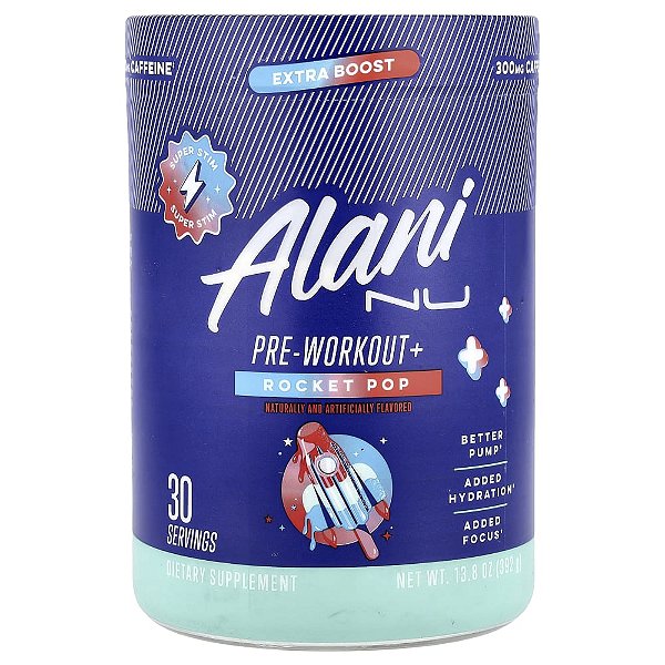 Suplemento Pré-Treino Pre-Workout Sabor Rocket Pop 392 g - Alani Nu