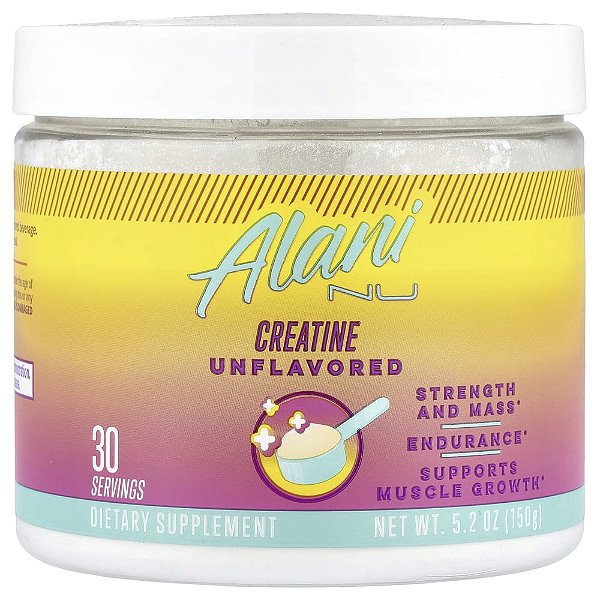 Suplemento de Creatina em Pó Sem Sabor Unflavored 150 g - Alani Nu