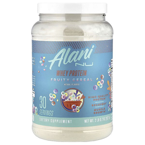 Suplemento de Proteína Whey Protein Isolate Sabor Fruity Cereal 927 g - Alani Nu