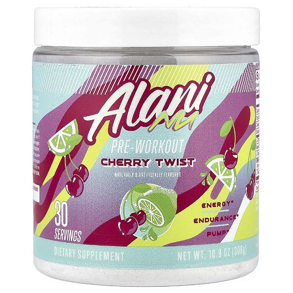 Suplemento Pré-Treino Pre-Workout Sabor Cherry Twist 308 g - Alani Nu