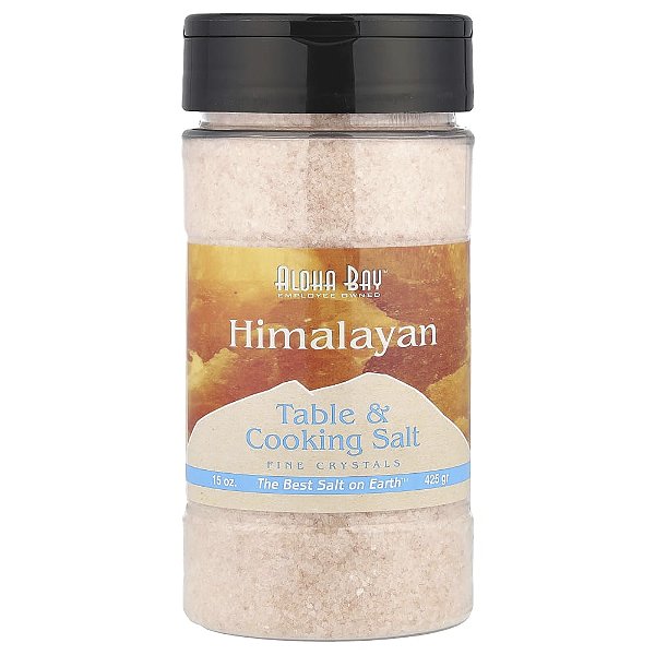 Sal Rosa do Himalaia Culinário e de Mesa Cristais Finos Himalayan Salt 425 g - Aloha Bay