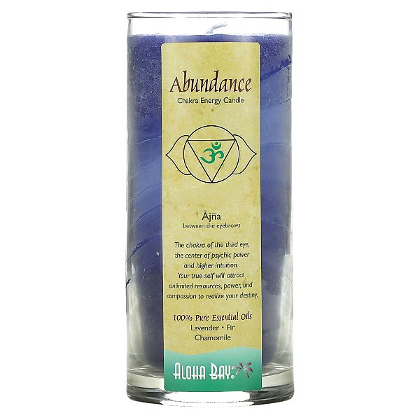 Vela Aromática de Cera de Palma Chakra Abundance 312 g - Aloha Bay