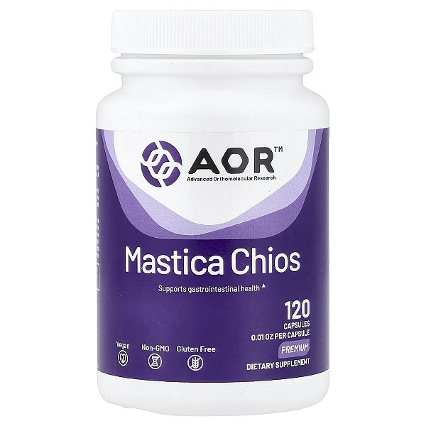 Suplemento de Mástique Mastica Chios 400 mg 120 Cápsulas - Advanced Orthomolecular Research AOR