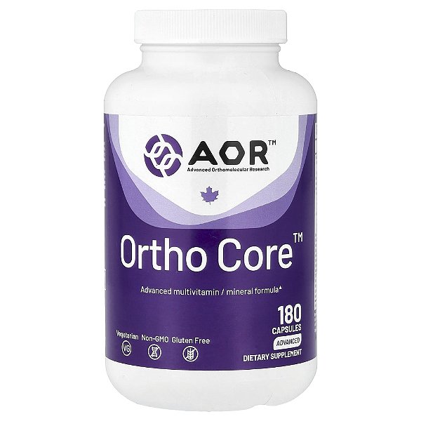 Multivitamínico Avançado Ortho Core 180 Cápsulas - Advanced Orthomolecular Research AOR