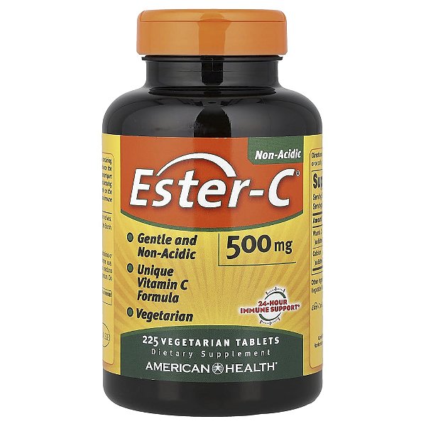 Suplemento de Vitamina C Ester-C 500 mg 225 Comprimidos Vegetarianos - American Health