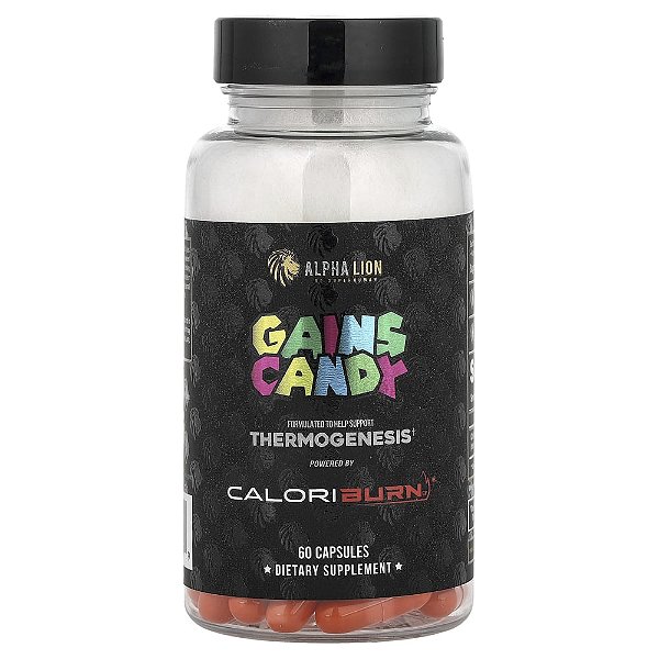 Suplemento Termogênico Gains Candy CaloriBurn GP 40 mg 60 Cápsulas - ALPHA LION