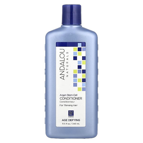 Condicionador Fortificante Células-Tronco de Argan para Cabelos Finos 340 ml - Andalou Naturals