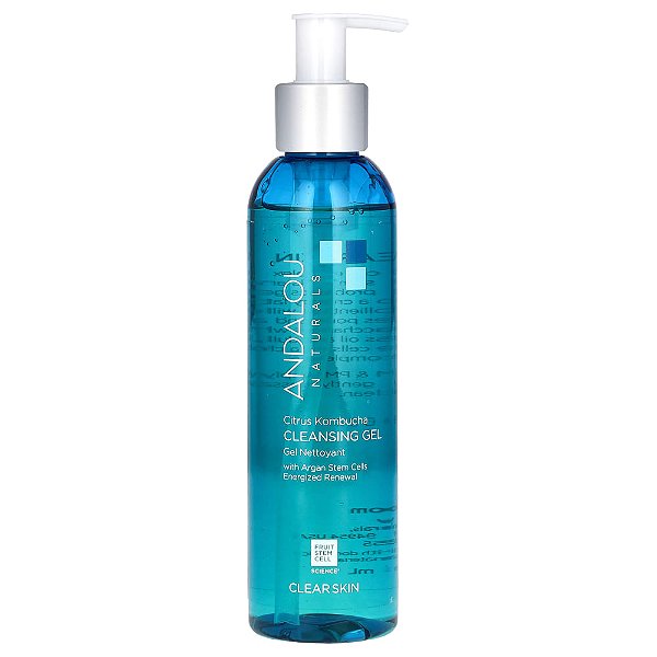 Gel de Limpeza Facial Kombucha Cítrico 178 ml - Andalou Naturals