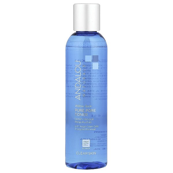 Tônico Facial Purificante de Poros Casca de Salgueiro 178 ml - Andalou Naturals