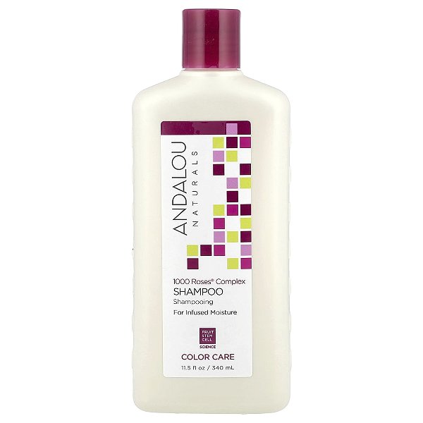 Shampoo Proteção da Cor 1000 Roses 340 ml - Andalou Naturals