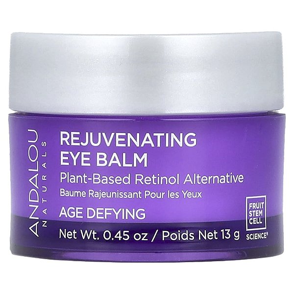 Bálsamo para Área dos Olhos Rejuvenescedor Bakuchiol Alternativa de Retinol 13 g - Andalou Naturals