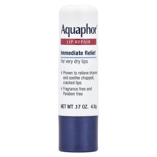Protetor e Reparador Labial em Bastão Alívio Imediato Sem Perfume 4.8 g - Aquaphor