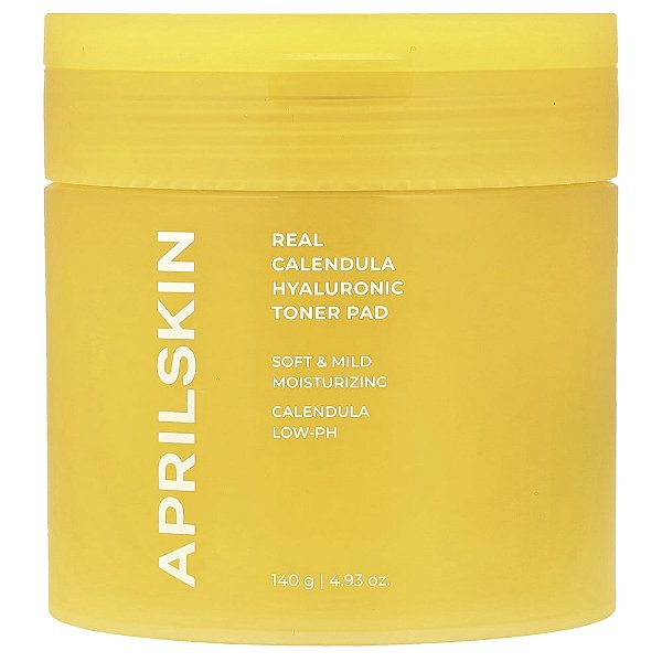 Discos de Tônico Facial Hidratante Real Calendula Hyaluronic Toner Pads 140 g - Aprilskin
