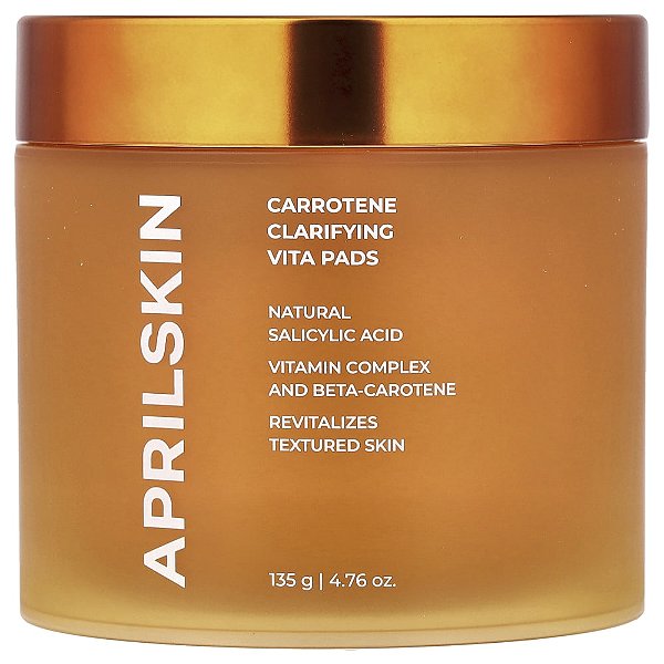 Discos de Algodão Iluminadores Real Carrotene Vita Toning Pads 135 g - Aprilskin