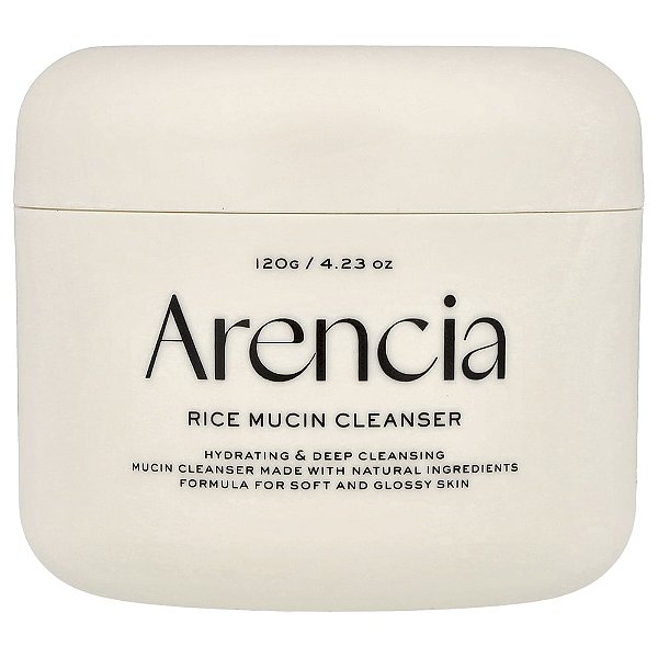 Gel de Limpeza Facial Mucina de Arroz Rice Mucin 120 g - Arencia