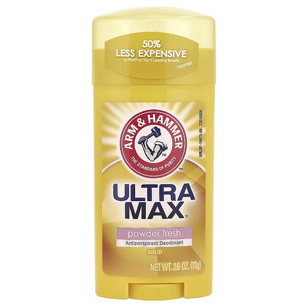 Desodorante Antitranspirante Sólido Feminino UltraMax Powder Fresh 73 g - Arm & Hammer