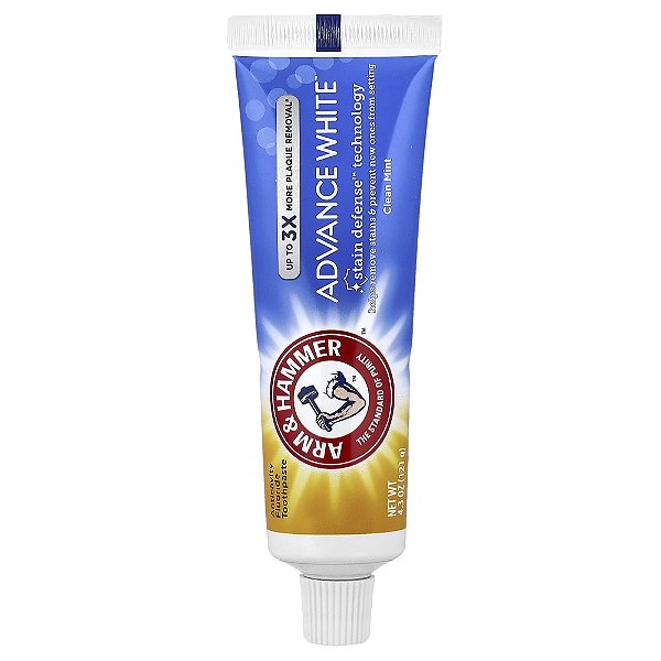 Creme Dental Clareador Advance White Clean Mint 121 g - Arm & Hammer