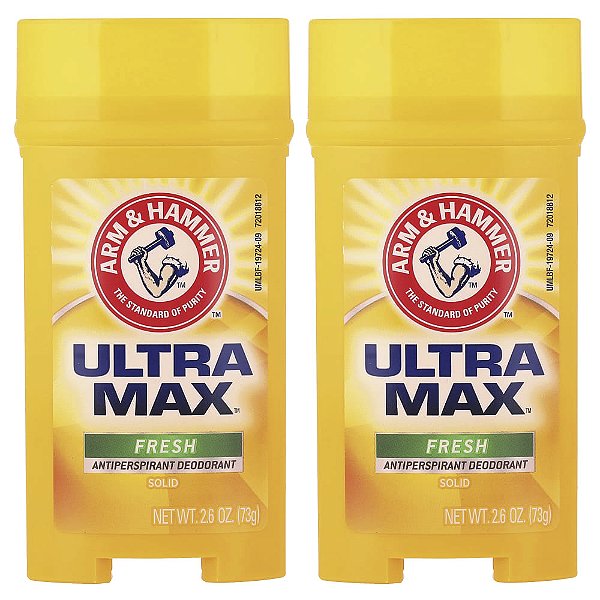 Desodorante Antitranspirante Sólido UltraMax Refrescante 2 Unidades de 73 g - Arm & Hammer