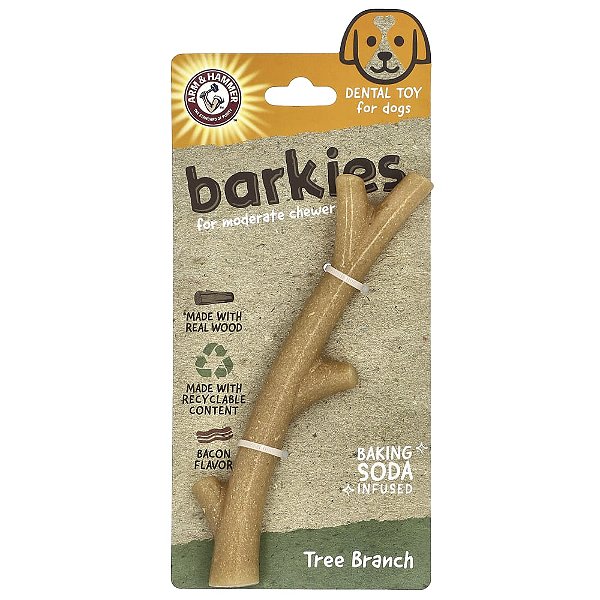 Brinquedo Dental para Cães Galho de Árvore Sabor Bacon 1 Unidade - Arm & Hammer