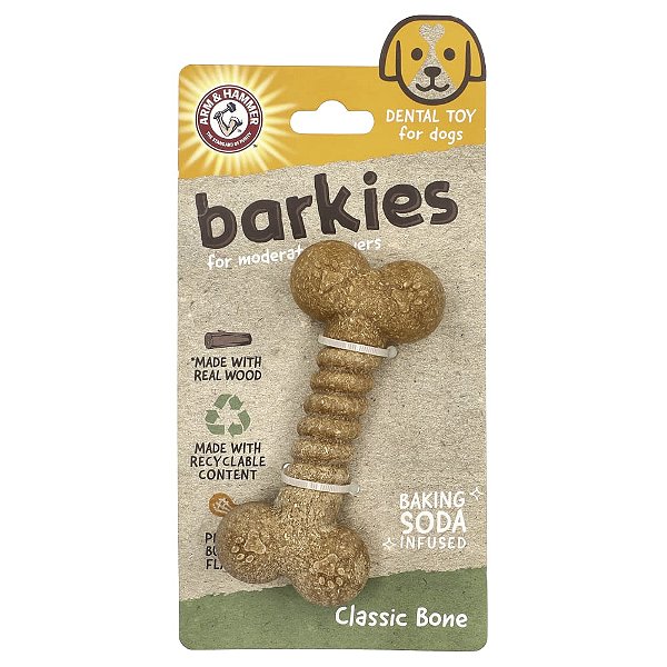 Brinquedo Dental Barkies para Cães Anel Sabor Manteiga de Amendoim 1 Unidade - Arm & Hammer