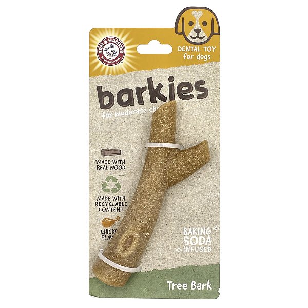 Brinquedo Dental para Cães Casca de Árvore Sabor Frango 1 Unidade - Arm & Hammer