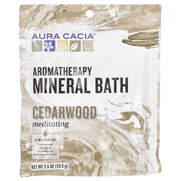 Sais para Banho Mineral de Aromaterapia Cedro 70.9 g - Aura Cacia
