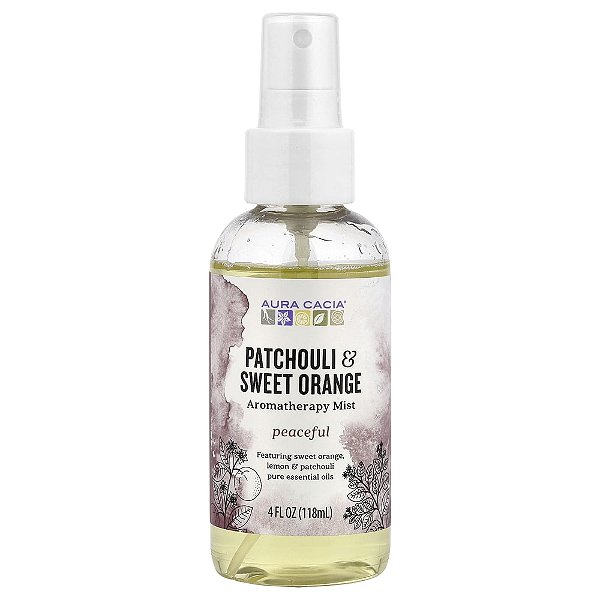 Spray de Aromaterapia Patchouli e Laranja Doce 118 ml - Aura Cacia