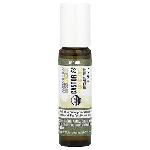 Óleo Essencial em Roll-On Rícino e Olíbano 9.2 ml - Aura Cacia