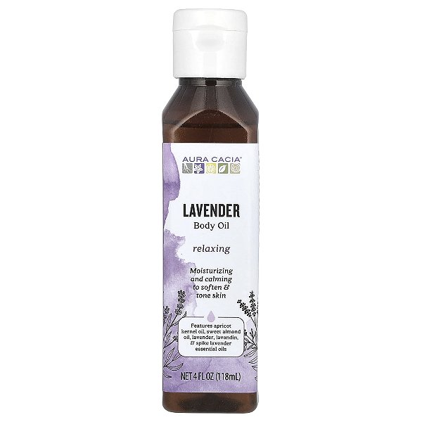Óleo Corporal de Aromaterapia Lavanda 118 ml - Aura Cacia