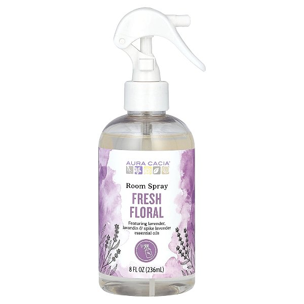 Spray para Ambientes e Névoa Aromática Floral Fresco 236 ml - Aura Cacia