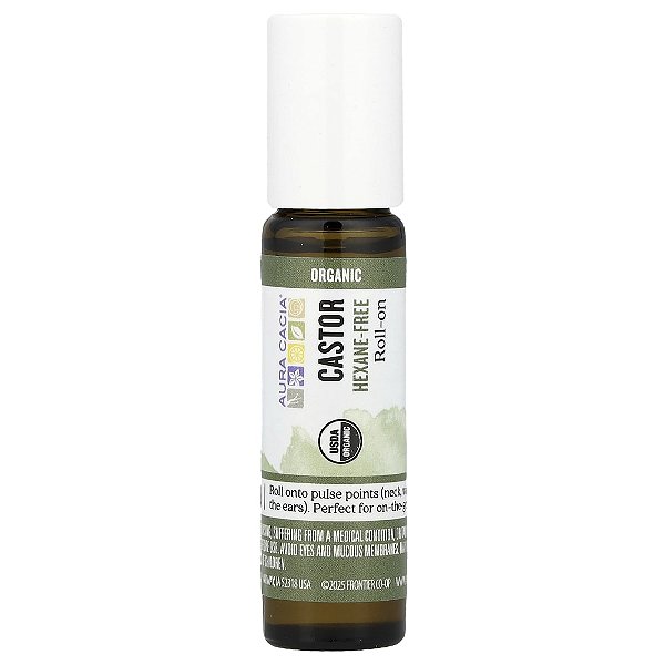 Óleo Essencial em Roll-On de Rícino Puro 9.2 ml - Aura Cacia