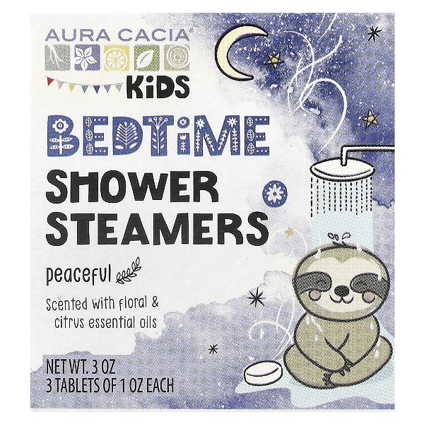 Pastilhas Vapores de Chuveiro Infantil Bedtime Peaceful 3 Unidades - Aura Cacia