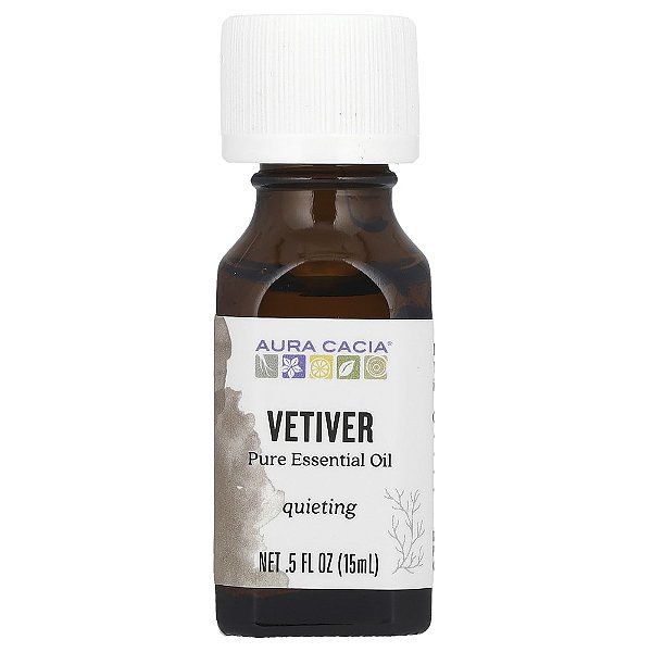 Óleo Essencial Puro de Vetiver 15 ml - Aura Cacia