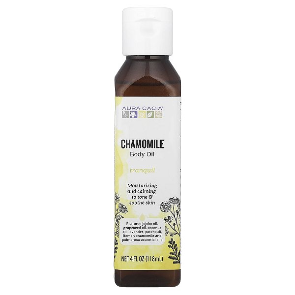 Óleo Corporal de Aromaterapia Camomila Tranquila 118 ml - Aura Cacia