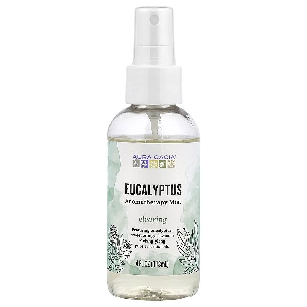 Névoa de Aromaterapia e Spray Facial Eucalipto 118 ml - Aura Cacia
