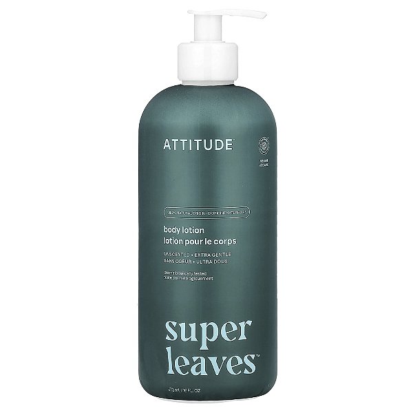 Loção Corporal Hidratante Super Leaves Sem Perfume 473 ml - ATTITUDE