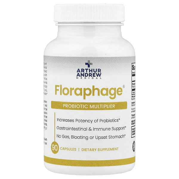 Floraphage Multiplicador Probiótico 90 Cápsulas - Arthur Andrew Medical