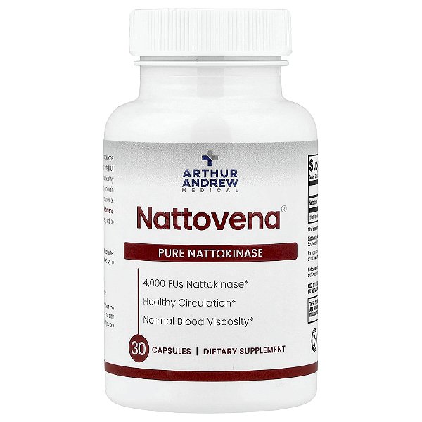 Nattovena Nattokinase Pura 4000 FUs 30 Cápsulas - Arthur Andrew Medical