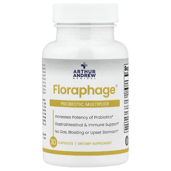 Floraphage Multiplicador Probiótico 30 Cápsulas - Arthur Andrew Medical