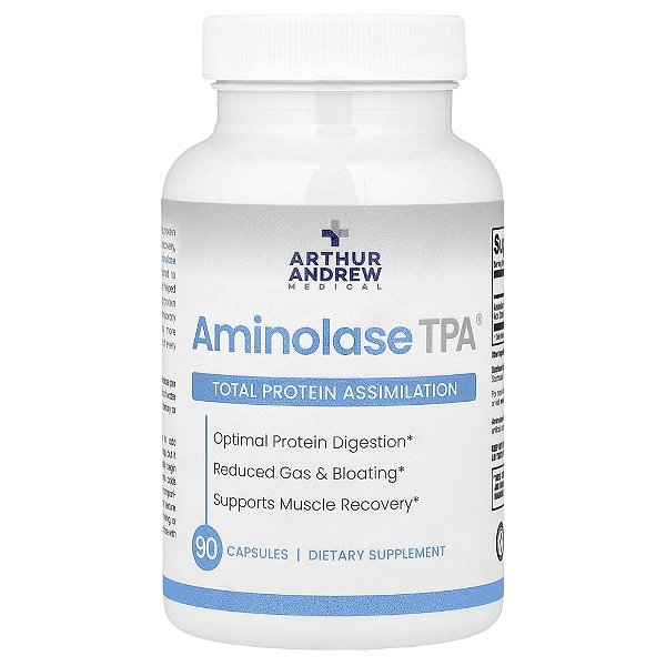 Aminolase TPA Suporte Enzimático para Digestão de Proteínas 90 Cápsulas - Arthur Andrew Medical