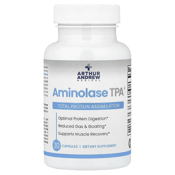 Aminolase TPA Suporte Enzimático para Digestão de Proteínas 30 Cápsulas - Arthur Andrew Medical