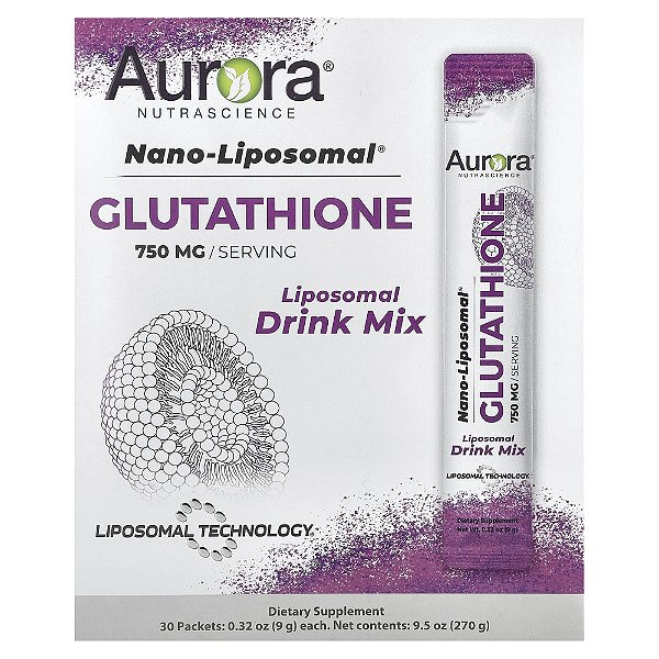 Glutationa Nano-Lipossomal em Pó 30 Sachês de 9 g - Aurora Nutrascience