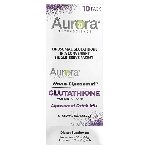 Glutationa Nano-Lipossomal em Pó 10 Sachês de 9 g - Aurora Nutrascience
