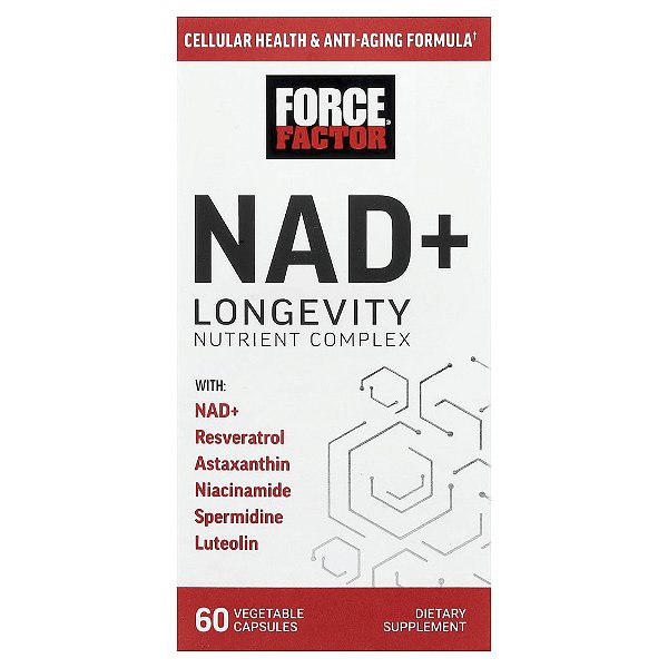 NAD+ Complexo de Longevidade 60 Cápsulas Vegetais - Force Factor