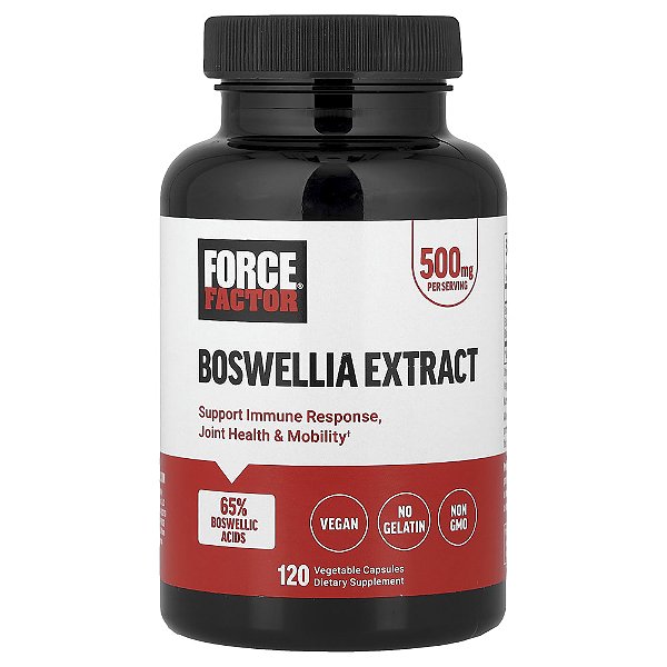 Extrato de Boswellia 500 mg 120 Cápsulas Vegetais - Force Factor
