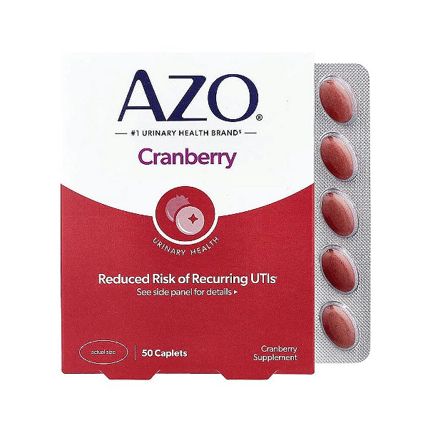AZO - Suplemento de Cranberry Saúde Urinária 50 Cápsulas