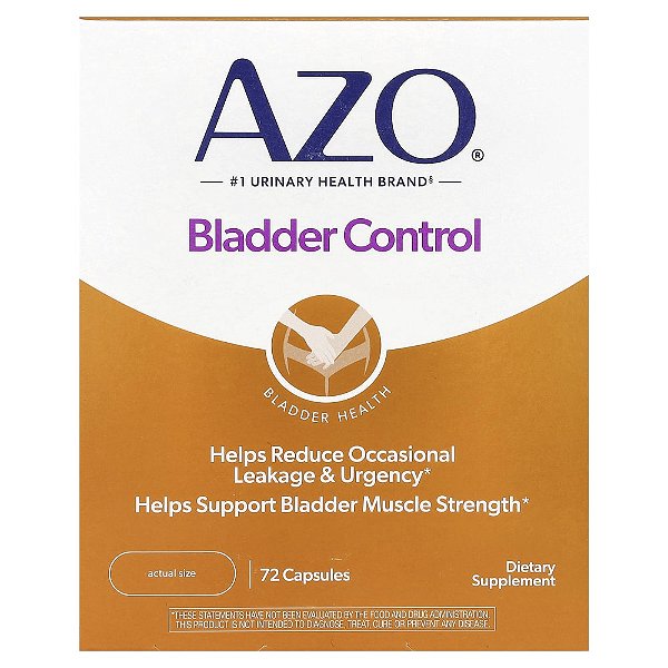 AZO - Suplemento para Controle de Bexiga Bladder Control 72 Cápsulas