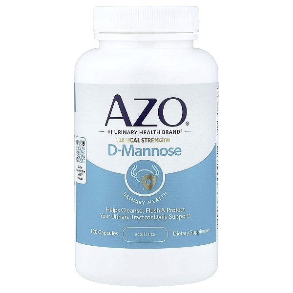AZO - Suplemento de D-Manose Saúde Urinária D-Mannoese 120 Cápsulas