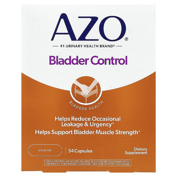 AZO - Suplemento para Controle de Bexiga Bladder Control 300 mg 54 Cápsulas