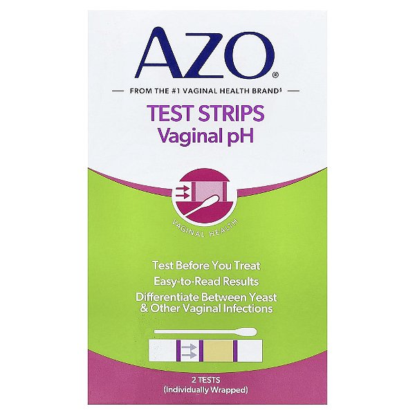 AZO - Tiras de Teste de pH Vaginal 2 Unidades